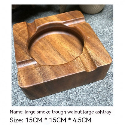 Cigar Ashtray Walnut Solid Wood