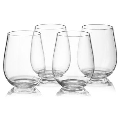 Shatterproof Transparent Plastic Wine Glass Set