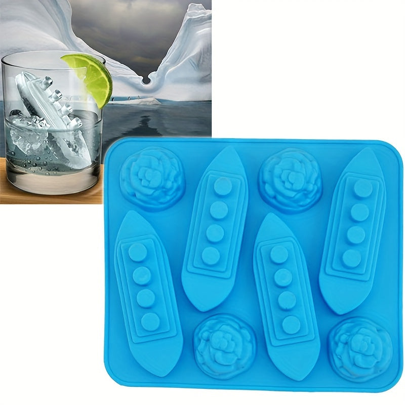 1pc Ice Cube Mold, Silicone Ice Cube Tray, Multifunctional Chocolate Mold, Mold For Pudding,Jelly,Candy, Whiskey Ice Cube Tray, Ice Trays For Freezer Cocktail Whiskey, Kitchen Accessaries,Apartment Essentials, Party Supplies