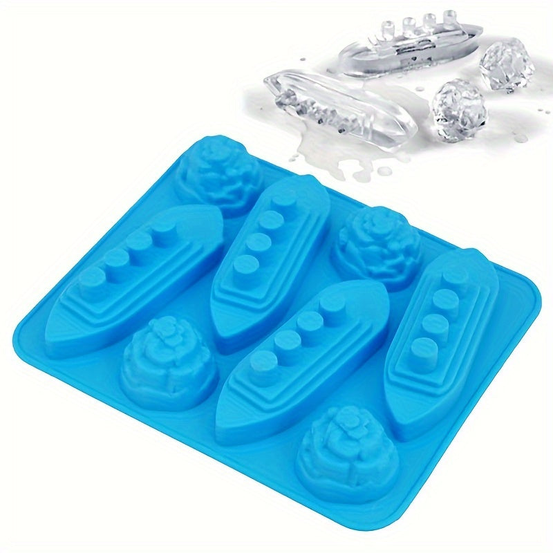 1pc Ice Cube Mold, Silicone Ice Cube Tray, Multifunctional Chocolate Mold, Mold For Pudding,Jelly,Candy, Whiskey Ice Cube Tray, Ice Trays For Freezer Cocktail Whiskey, Kitchen Accessaries,Apartment Essentials, Party Supplies