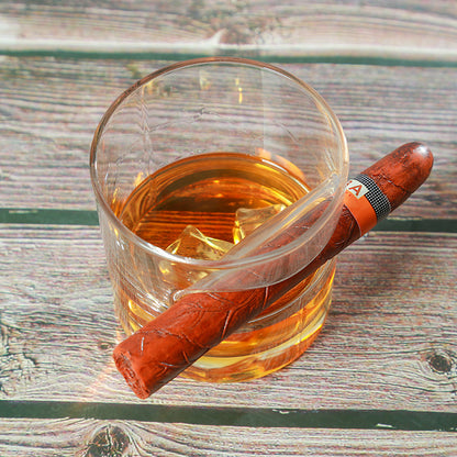 Creative Hand Blown Round Cigar Cup