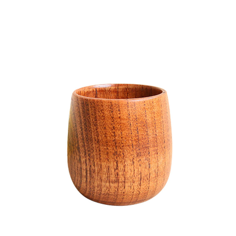 Retro Wooden Wine Glass Pot-bellied Cup Sanguo Cup Tableware