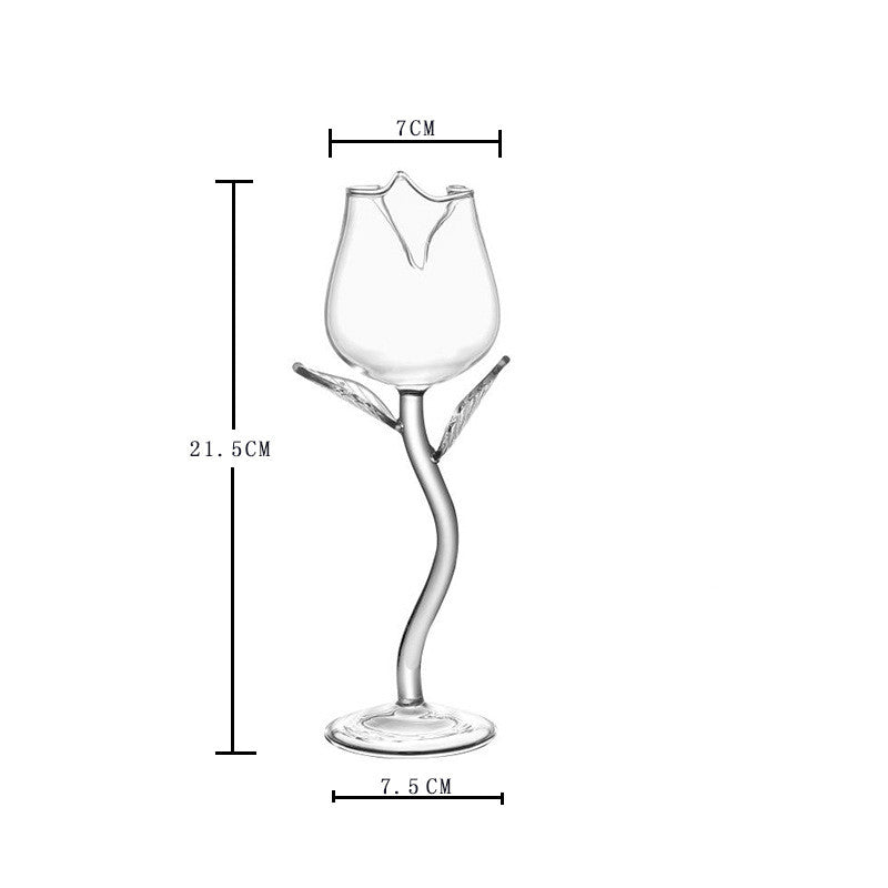 Rosé Blossom Wine Glass