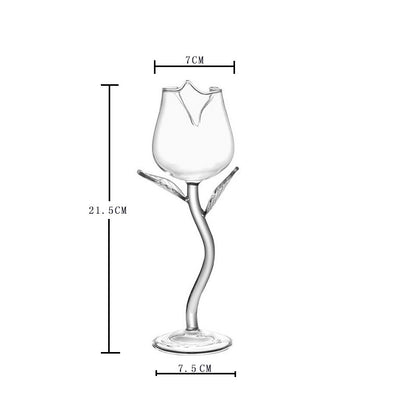 Rosé Blossom Wine Glass