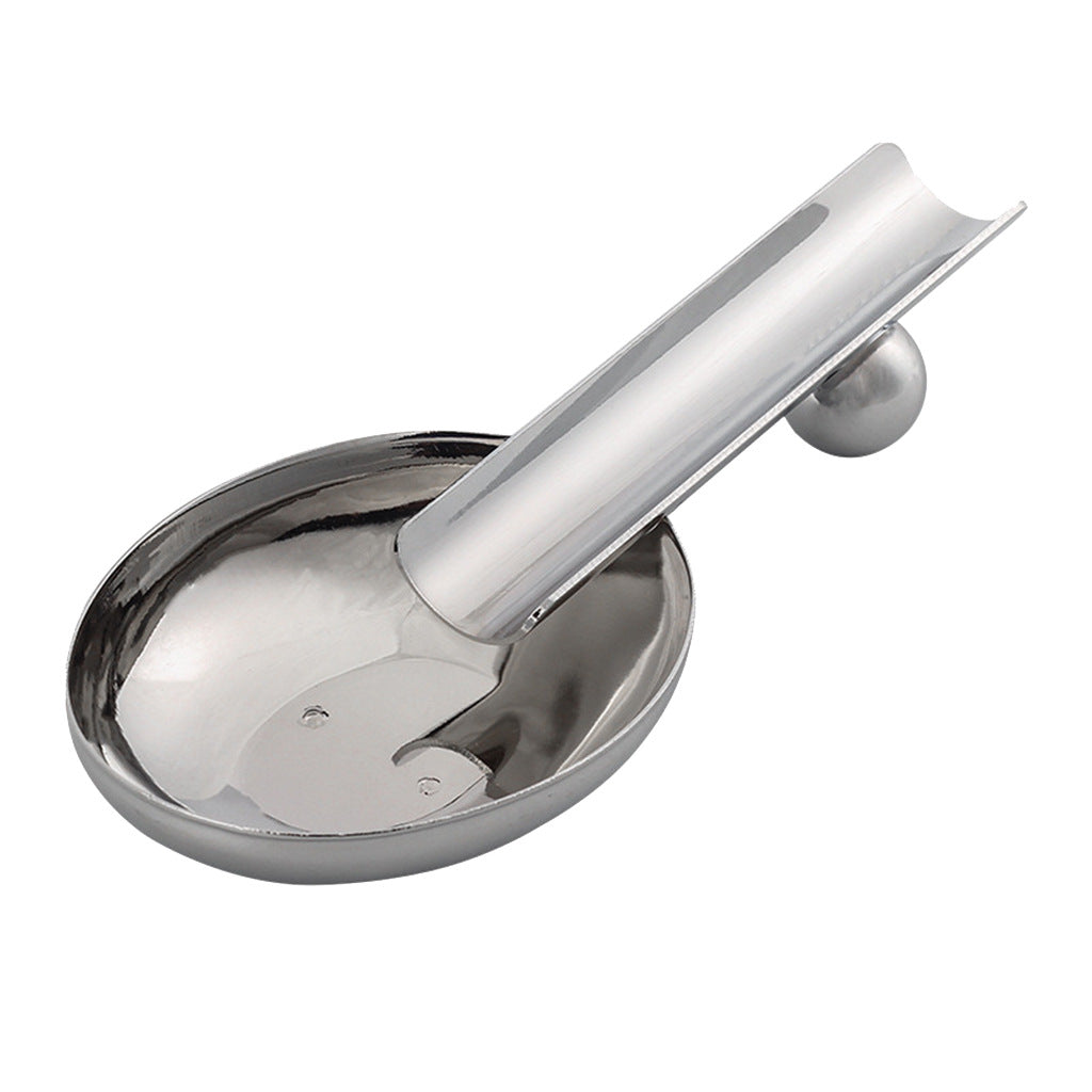 Portable Metal Stainless Steel Spoon Cigar Ashtray