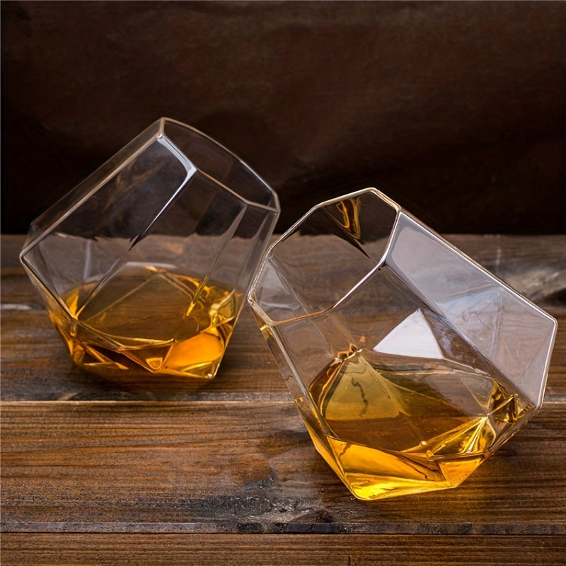 1pc, Stylish Rolling Whisky Glasses for Scotch, Bourbon, Cocktails, and More - Perfect for Home Decor, Gifts, and Father's Day