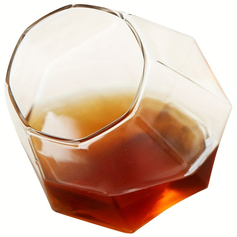 1pc, Stylish Rolling Whisky Glasses for Scotch, Bourbon, Cocktails, and More - Perfect for Home Decor, Gifts, and Father's Day