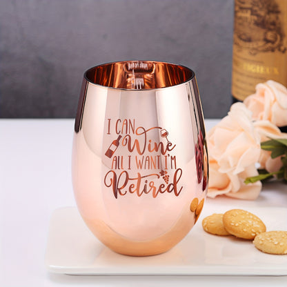 1pc, Women Retirement Beer Mug, Stemless Wine Glass, Coffee Mug, Coffee Cups, Water Cups, Summer Winter Drinkware, Birthday Gifts, Happy Retirement Gifts