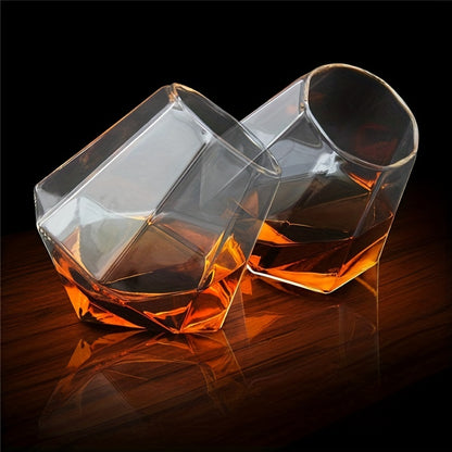 1pc, Stylish Rolling Whisky Glasses for Scotch, Bourbon, Cocktails, and More - Perfect for Home Decor, Gifts, and Father's Day