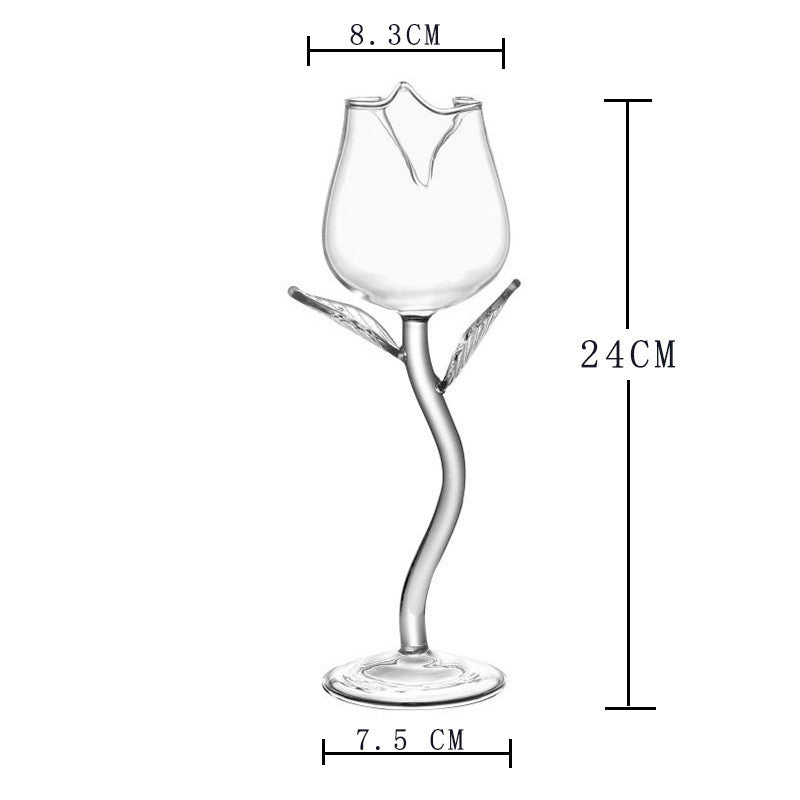 Rosé Blossom Wine Glass