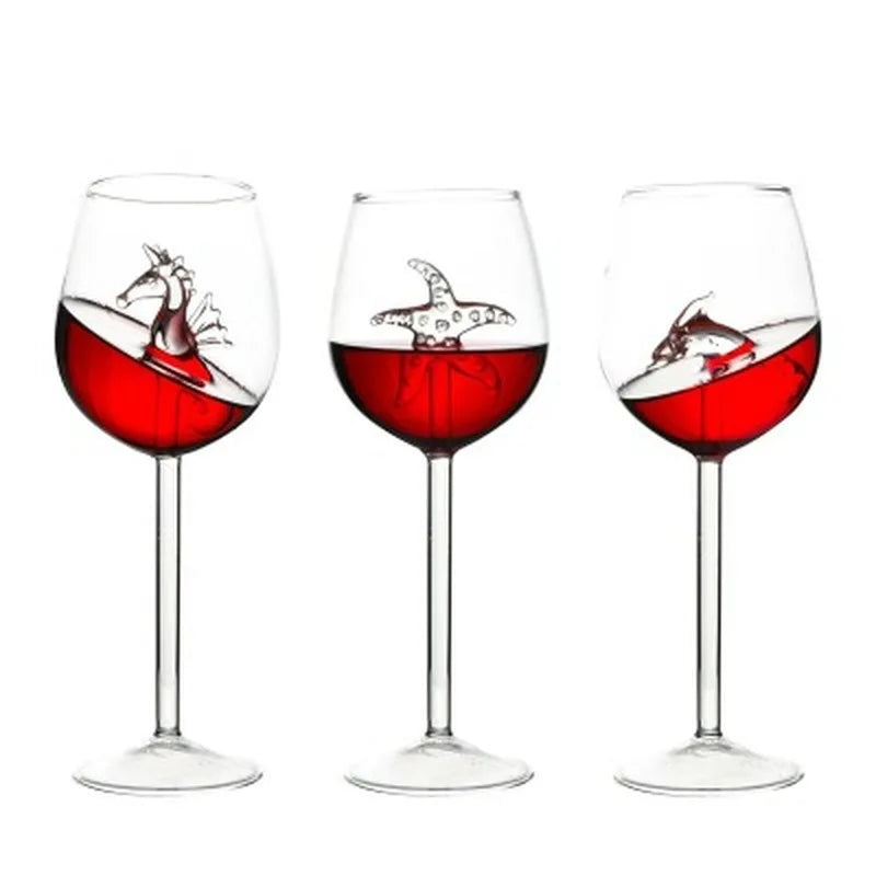 Ocean Figurine Wine Glass