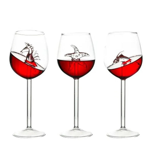 Ocean Figurine Wine Glass