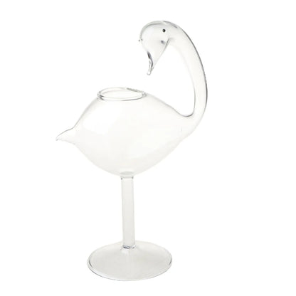 Red Wine Goblet Wine Cocktail Glasses 180ml Swan Shape Wine Glass Party Barware Drinkware