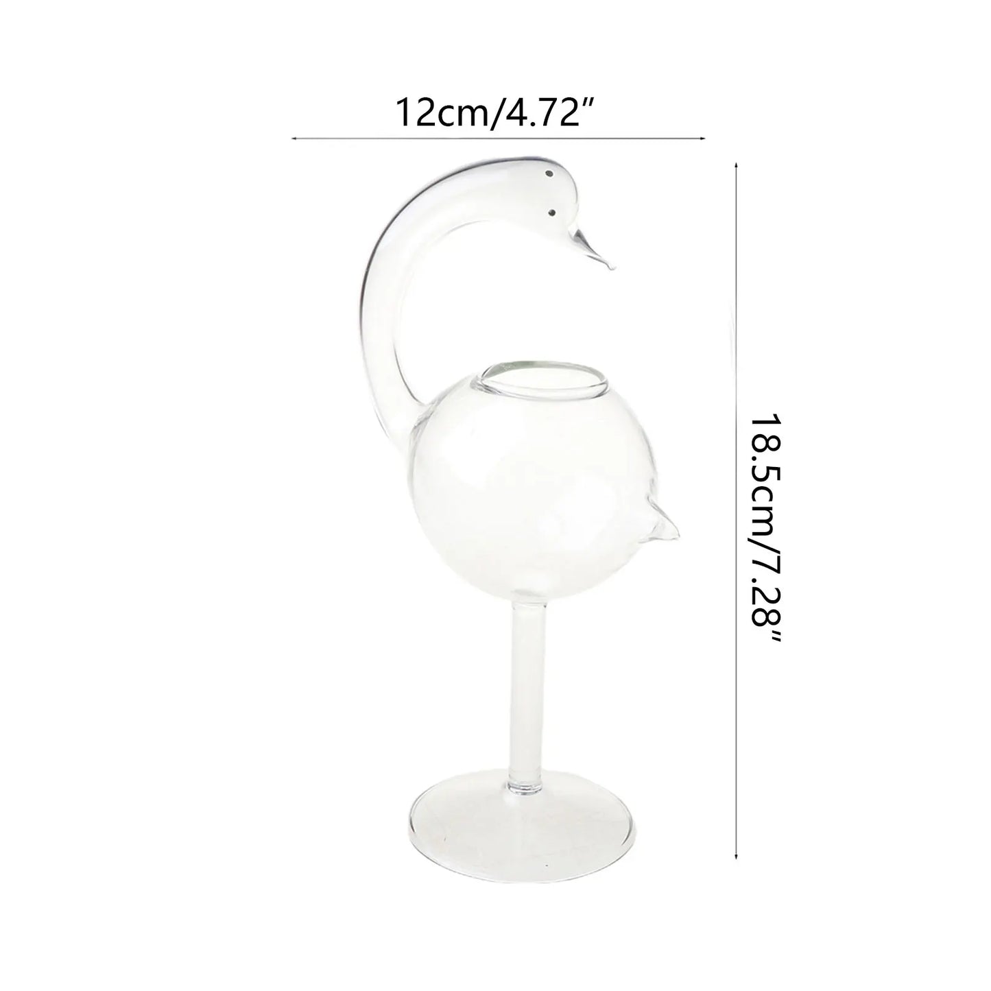 Red Wine Goblet Wine Cocktail Glasses 180ml Swan Shape Wine Glass Party Barware Drinkware