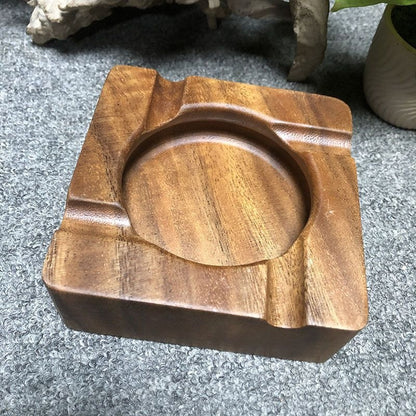 Cigar Ashtray Walnut Solid Wood