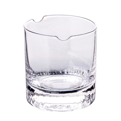 Cigar-Notch Whiskey Glass