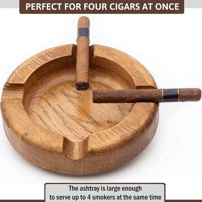 Cigar Ashtray Solid Wood Creative Ornaments