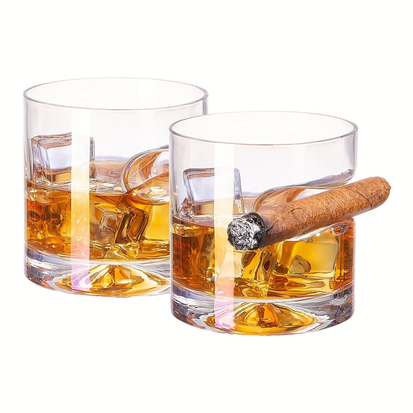 Set Of 2 (Clear), 11 Ounce Classic Whiskey Glass, For Bourbon, Scotch, Cocktail, Irish Whisky