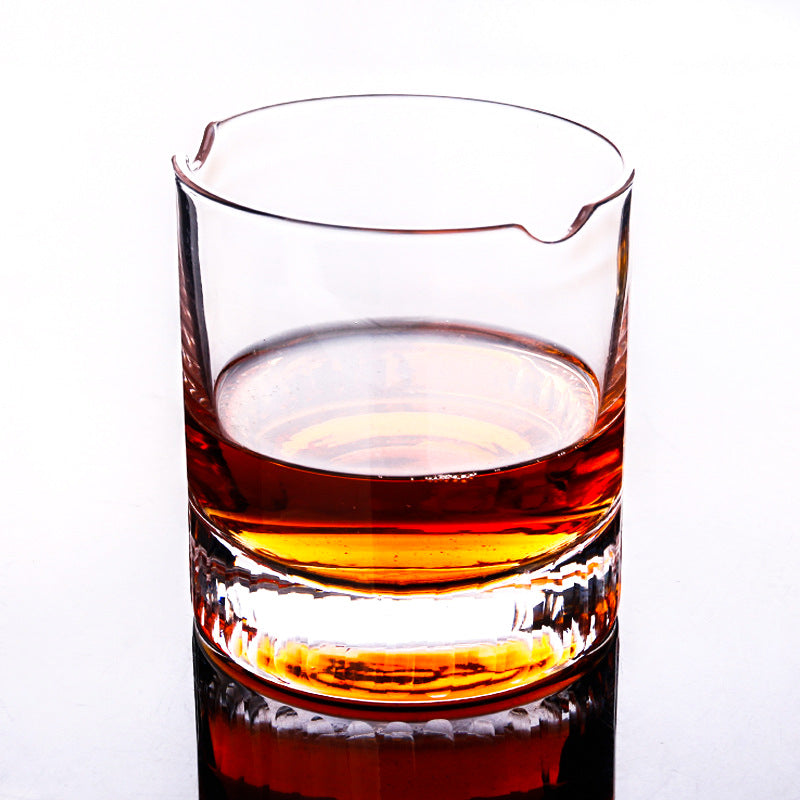 Cigar-Notch Whiskey Glass