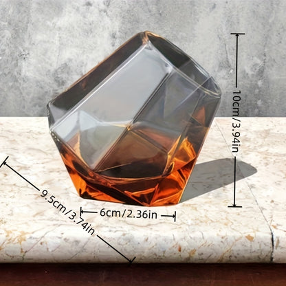 1pc, Stylish Rolling Whisky Glasses for Scotch, Bourbon, Cocktails, and More - Perfect for Home Decor, Gifts, and Father's Day