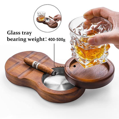 Cigar Ashtray Solid Wood Creative Ornaments