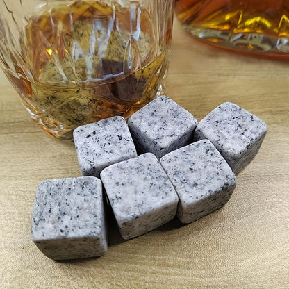 3pcs Natural Whiskey Stones Rock Ice Cube Stone Sipping Whisky Alcohol Cooler Wedding Gift Favor Christmas Bar Cold Glacier Stone