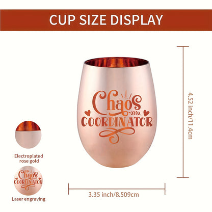 1pc, Chaos Coordinator Wine Tumbler, Eggshell Shaped Glass Beer Tumbler, Portable Water Cup With Lid, Travel Accessories, Summer Winter Drinkware For Women