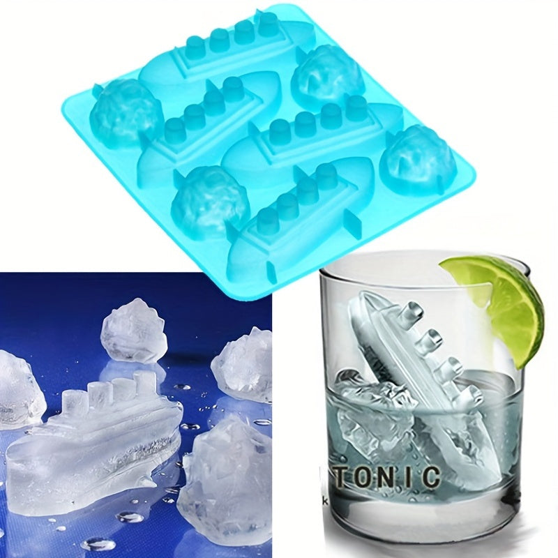 1pc Ice Cube Mold, Silicone Ice Cube Tray, Multifunctional Chocolate Mold, Mold For Pudding,Jelly,Candy, Whiskey Ice Cube Tray, Ice Trays For Freezer Cocktail Whiskey, Kitchen Accessaries,Apartment Essentials, Party Supplies