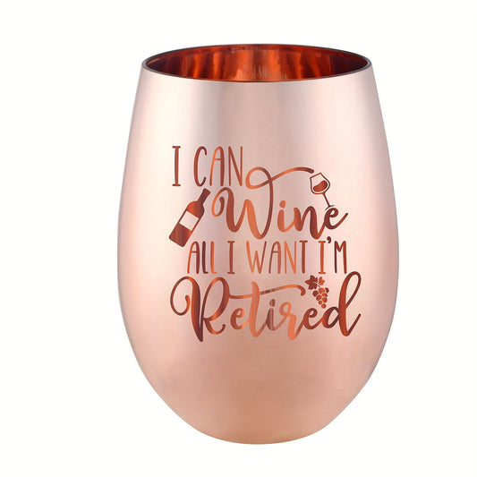 1pc, Women Retirement Beer Mug, Stemless Wine Glass, Coffee Mug, Coffee Cups, Water Cups, Summer Winter Drinkware, Birthday Gifts, Happy Retirement Gifts