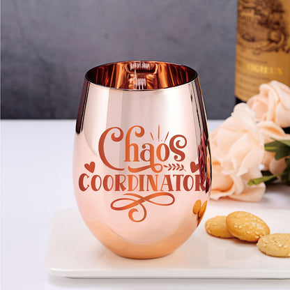 1pc, Chaos Coordinator Wine Tumbler, Eggshell Shaped Glass Beer Tumbler, Portable Water Cup With Lid, Travel Accessories, Summer Winter Drinkware For Women